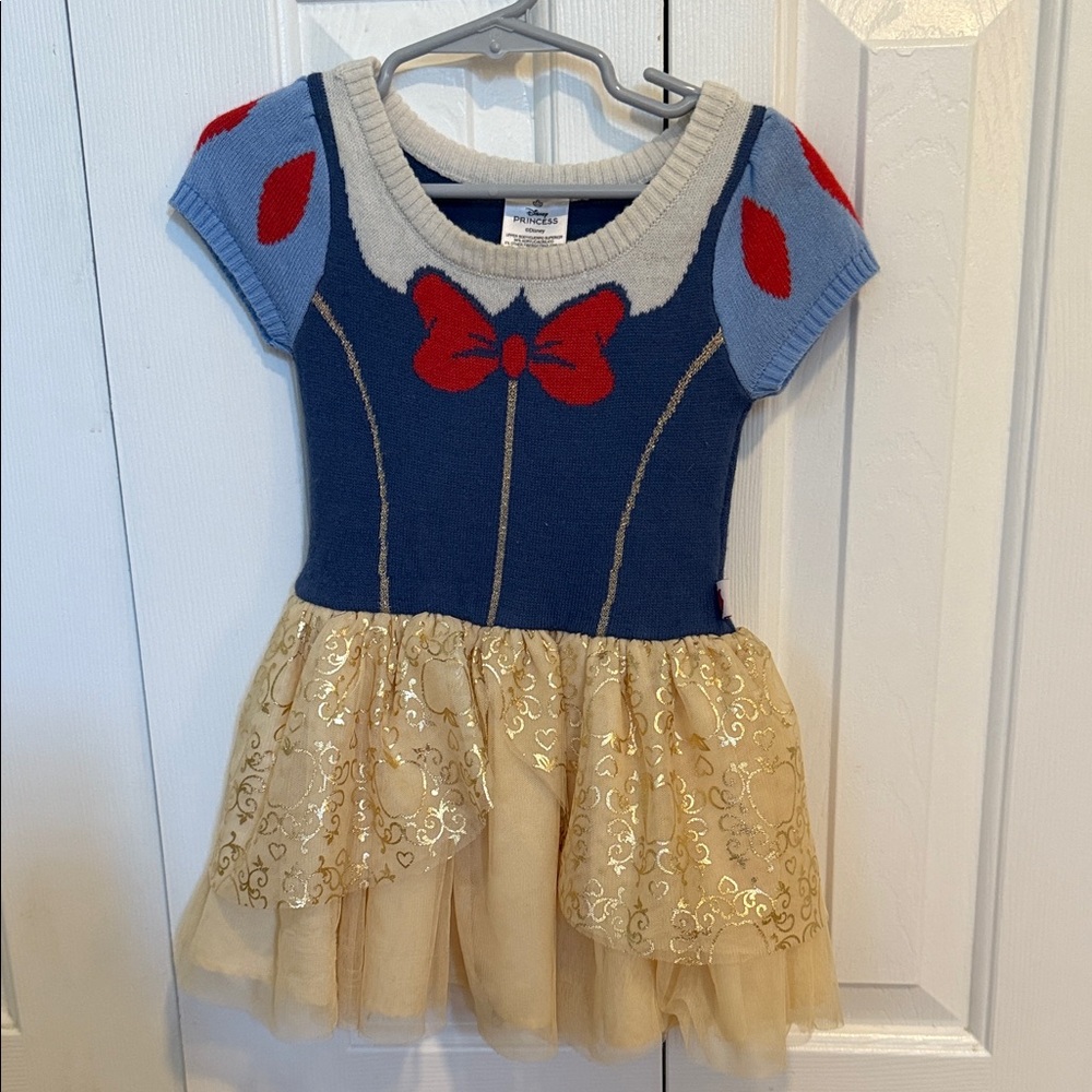 Disney Blue and Gold Snow White Kids Costume Dress